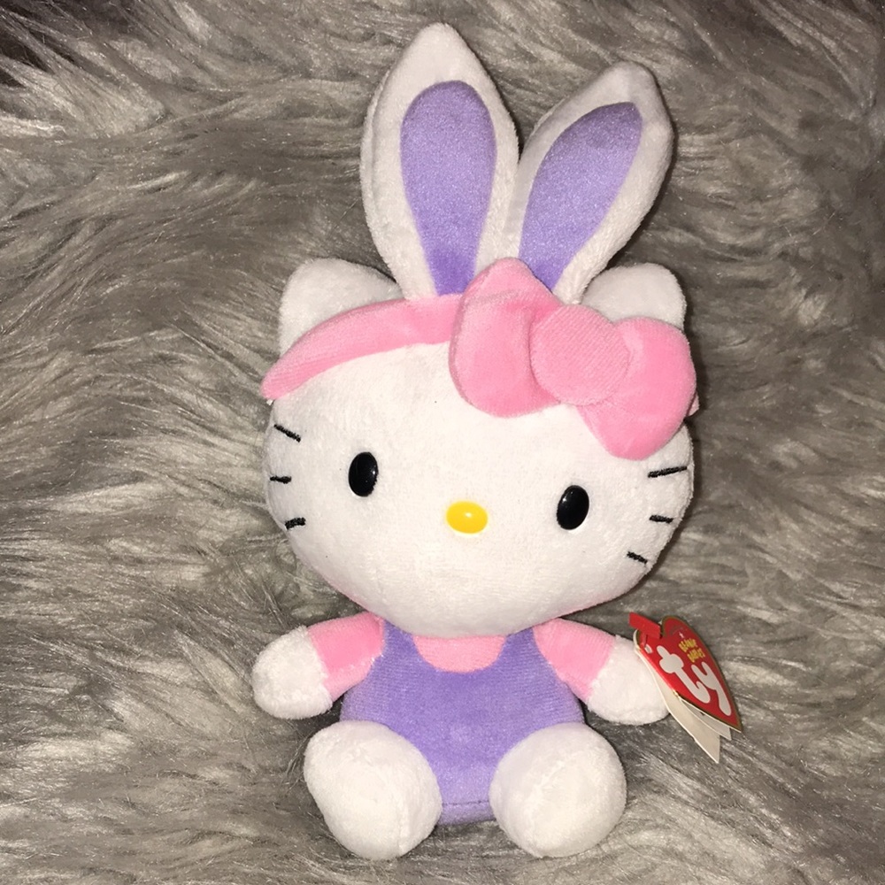 TY HELLO KITTY BUNNY PLUSH DOLL NEW 2013 Sanrio